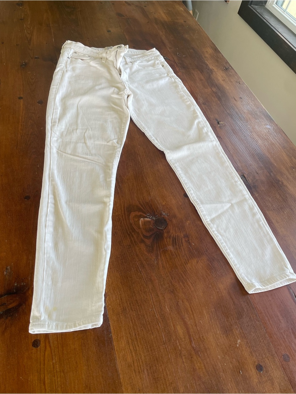 J Crew White High Rise Skinny Jeans
